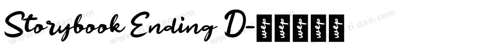 Storybook Ending D字体转换